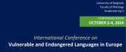 Vulnerable and Endangered Languages in Europe (VELE2024)
